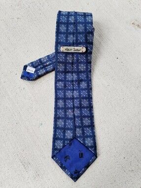 Robert Graham Navy Blue Floral Silk Tie